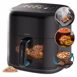 Cecotec Cecofry&Grill Smokin'Prime 8500 Singolo 8,5 L Indipendente 2300 W Friggitrice ad aria calda Nero - Vista aggiuntiva 4
