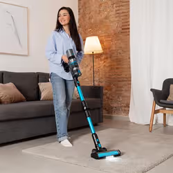 Cecotec Conga Rockstar 2500 Thunder Pet Flex Aspirapolvere verticale Batteria Secco e bagnato HEPA Senza sacchetto 400 W Antracite, Ciano 2,2 Ah - Vista aggiuntiva 4