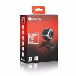 NGS Xpresscam300 webcam 8 MP USB 2.0 Nero, Argento - Vista aggiuntiva 4