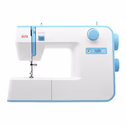 Alfa STYLE 30, Blu, Bianco, Macchina da cucire semiautomatica, Cucito, 4 tempi, 4.5 mm, Manopola