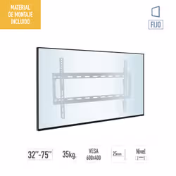 TM Electron TMSLC109L Supporto TV a parete 190,5 cm (75") Nero - Vista aggiuntiva 2