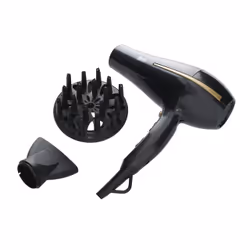 TM Electron TMHD126 asciuga capelli 2400 W Nero, Oro - Vista aggiuntiva 3