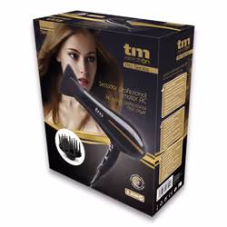 TM Electron TMHD126 asciuga capelli 2400 W Nero, Oro - Vista aggiuntiva 4