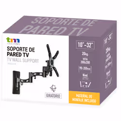 TM Electron TMSLC273 Supporto TV a parete 114,3 cm (45") Nero - Vista aggiuntiva 2
