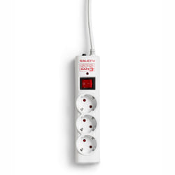 Salicru 680BA000001 protezione da sovraccarico Bianco 3 presa(e) AC 250 V 1,5 m