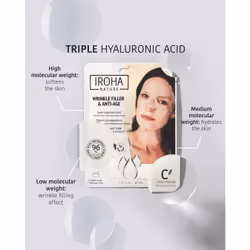 Iroha Nature 8436036435783 maschera per il viso Maschera effetto lifting Donna 18 ml Fogli - Vista aggiuntiva 4