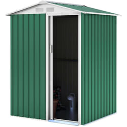 Casetta Metallica Milton Gardiun 2 m² Porta Scorrevole Verde
