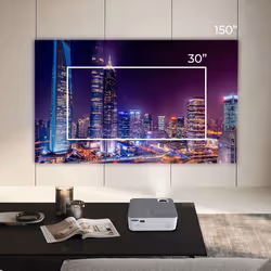 PRIXTON Lumiere videoproiettore Proiettore a corto raggio 5000 ANSI lumen LED 720p (1280x720) Bianco - Vista aggiuntiva 5