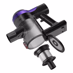 PRIXTON Thor Cyclone Aspirapolvere a bastone 2 in 1 Batteria Secco HEPA Senza sacchetto 1 L Nero, Viola, Arancione 2,2 Ah - Vista aggiuntiva 3