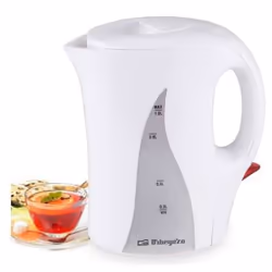 Orbegozo KT 4100, 1 L, 1000 W, Bianco, Indicatore del livello dell'acqua