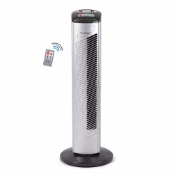 Orbegozo TWM 0975, Ventilatore a torretta, Nero, Acciaio inox, Pavimento, 80°, Pulsanti, 4 h