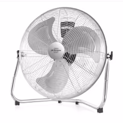 Orbegozo PW 0851, Ventilatore domestico con pale, Nero, Acciaio inox, Pavimento, 50 cm, Manopola, AC