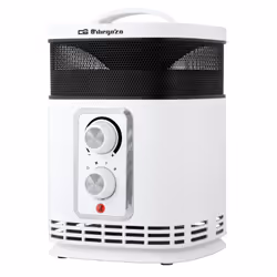 Orbegozo CR 6025, Riscaldatore ambiente elettrico con ventilatore, Ceramica, 360°, CE, Interno, Pavimento