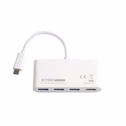 Sveon SCT502 replicatore di porte e docking station per laptop USB 3.2 Gen 1 (3.1 Gen 1) Type-C Bianco - Vista aggiuntiva 3