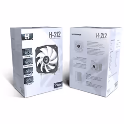 NOX H-212 Processore Refrigeratore 12 cm Alluminio, Nero, Bianco 1 pz - Vista aggiuntiva 6
