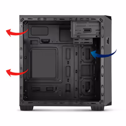 NOX Coolbay MX2 Mini Tower Nero - Vista aggiuntiva 6