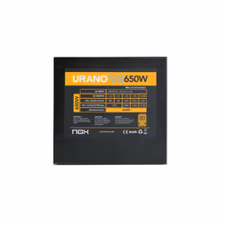 NOX Urano VX Bronze Edition alimentatore per computer 650 W 20+4 pin ATX ATX Nero, Arancione - Vista aggiuntiva 8