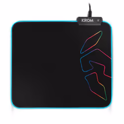 Krom Knout RGB Tappetino per mouse per gioco da computer Nero - Vista aggiuntiva 4
