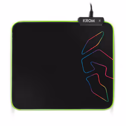 Krom Knout RGB Tappetino per mouse per gioco da computer Nero - Vista aggiuntiva 6