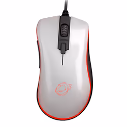Ozone Neon M50, Mano destra, Ottico, USB tipo A, 5000 DPI, Bianco