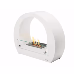 Purline SATURN W camino Interno/esterno Caminetto freestanding Bianco - Vista aggiuntiva 4