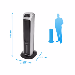 Purline 34873 condizionatore portatile 3 L 46 dB Nero, Grigio - Vista aggiuntiva 4