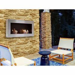 Purline 40131 Interno Caminetto freestanding Etanolo Argento - Vista aggiuntiva 7