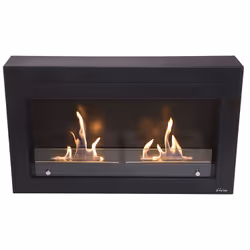 Purline ETNA camino Interno Caminetto freestanding Etanolo Nero - Vista aggiuntiva 4