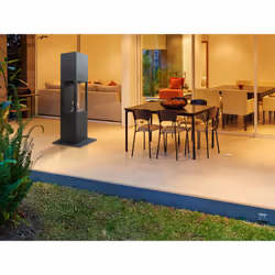Purline MIMAS camino Interno Caminetto freestanding Etanolo Nero