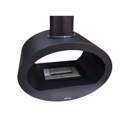 Purline SYKE camino Interno Caminetto freestanding Elettrico Nero - Vista aggiuntiva 2