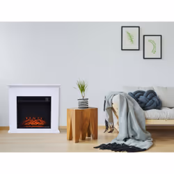 Purline CHE-610 camino Interno Caminetto freestanding Elettrico Bianco - Vista aggiuntiva 4