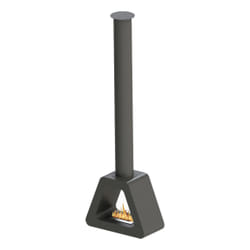 Purline SYKE PYRAMID camino Interno Caminetto freestanding Etanolo Nero