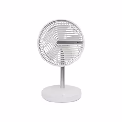 Purline 63477, Ventilatore domestico con pale, Bianco, Tavolo, Acrilonitrile butadiene stirene (ABS), Alluminio, 40°, Pulsant ...