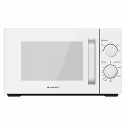 Aspes AMW120BE, Over the range, Solo microonde, 20 L, 700 W, Manopola, Bianco