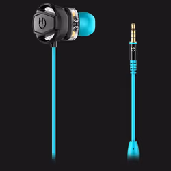 Hiditec Taiko Auricolare Cablato In-ear Gaming Nero, Turchese - Vista aggiuntiva 8