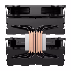 Hiditec C40 PRO Processore Raffreddatore d'aria 14 cm Nero 1 pz - Vista aggiuntiva 6