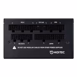 Hiditec GDX1050 v3 80PLUS GOLD ATX 3.1 PCIe 5.1 alimentatore per computer 1050 W 20+4 pin ATX Nero - Vista aggiuntiva 4
