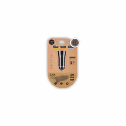 Caricatore accendisigari doppio per auto nero 2.4A 12W Tech One Tech Caricatore accendisigari per auto universale compatibile ...