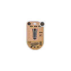 Caricatore doppio per presa accendisigari Nero 2.4A 12W Tech One Tech