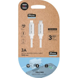 TECH ONE TECH TEC2203 cavo Lightning 1 m Bianco