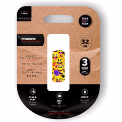 TECH ONE TECH TEC4401-32, 32 GB, USB tipo A, 2.0, Cuffia, Multicolore