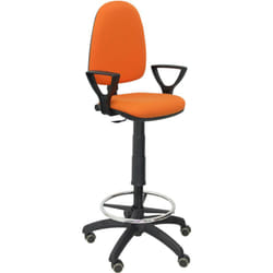 Ayna bali arancione sgabello arancione sgabello ayna bracci fissi ruote per parquet
