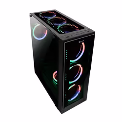 TALIUS Valkyria, Midi Tower, PC, Nero, ATX, Gaming, Blu, Verde, Rosso