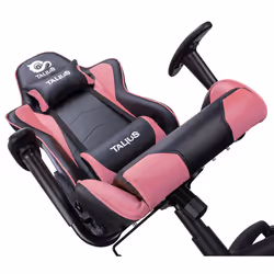 TALIUS Gecko v2 Sedia per gaming universale Sedia imbottita tappezzata Nero, Rosa