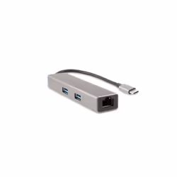 CoolBox Hub miniDOCK4 USB-C Cablato USB 3.2 Gen 1 (3.1 Gen 1) Type-C Acciaio - Vista aggiuntiva 3
