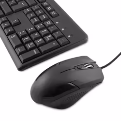 CoolBox COO-KTR-01U clavier Souris incluse Bureau USB QWERTY Noir - Vista aggiuntiva 4