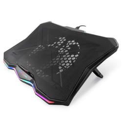 Deep Gaming DG-NCP17-RBW base di raffreddamento per laptop 17.3" 800 Giri/min Nero