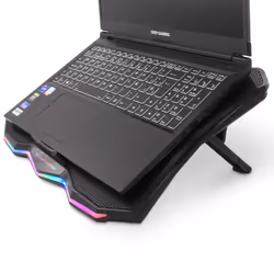 Deep Gaming DG-NCP17-RBW base di raffreddamento per laptop 17.3" 800 Giri/min Nero