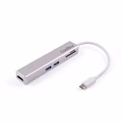 CoolBox miniDock USB-C Lite Cablato USB 3.2 Gen 1 (3.1 Gen 1) Type-C Bianco