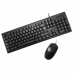 Flytech HK-616 + HM-81, Full-size (100%), Cablato, USB, Interruttore a chiave a membrana, Nero, Mouse incluso